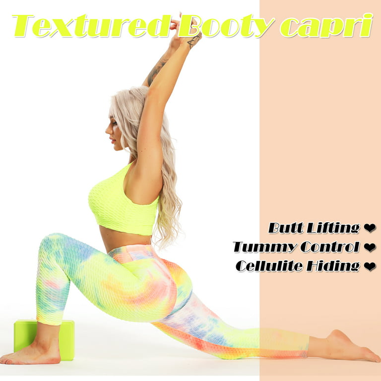 Women's Textured Tummy Control Workout Capris - SeasumFits