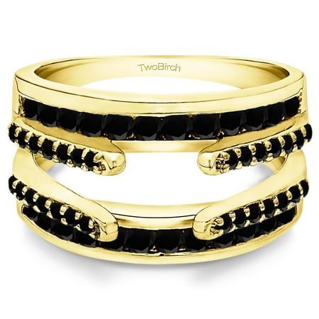 Combination Cathedral and Classic Ring Guard in Sterling Silver (0.49ctw)