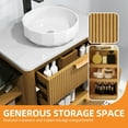 thumbnail image 4 of Craftian 72-Inch Bathroom Vanity with 2 Basins, Wall Mounted Floating Vanity Cabinet with 4 Large Storage Drawers& 4 Open Spaces, 4 of 10