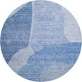 thumbnail image 2 of Addison Rugs Mayfield Washable Transitional Abstract Navy Round Rug, 8' x 8', 2 of 5
