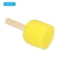 thumbnail image 3 of Uxcell Paint Sponges for Painting Round Painting Sponge Foam Brush Wooden Handle Yellow 2", 3 of 7