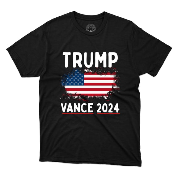 Trump Vance 2024 With USA Flag Shirt For Presidential Election Campagin Unisex Printed Tee