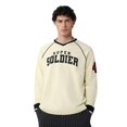 thumbnail image 1 of The Souled Store Captain America : T-Shirts à Manches Longues en Coton Imprimé Graphique Blanc Cassé Col Rond Super Soldat pour Hommes et Garçons, 1 of 3