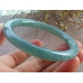 thumbnail image 6 of Icy Green Natural A JADE Jadeite Circle Bangle Bracelet 53 mm 701821 TN, 6 of 13