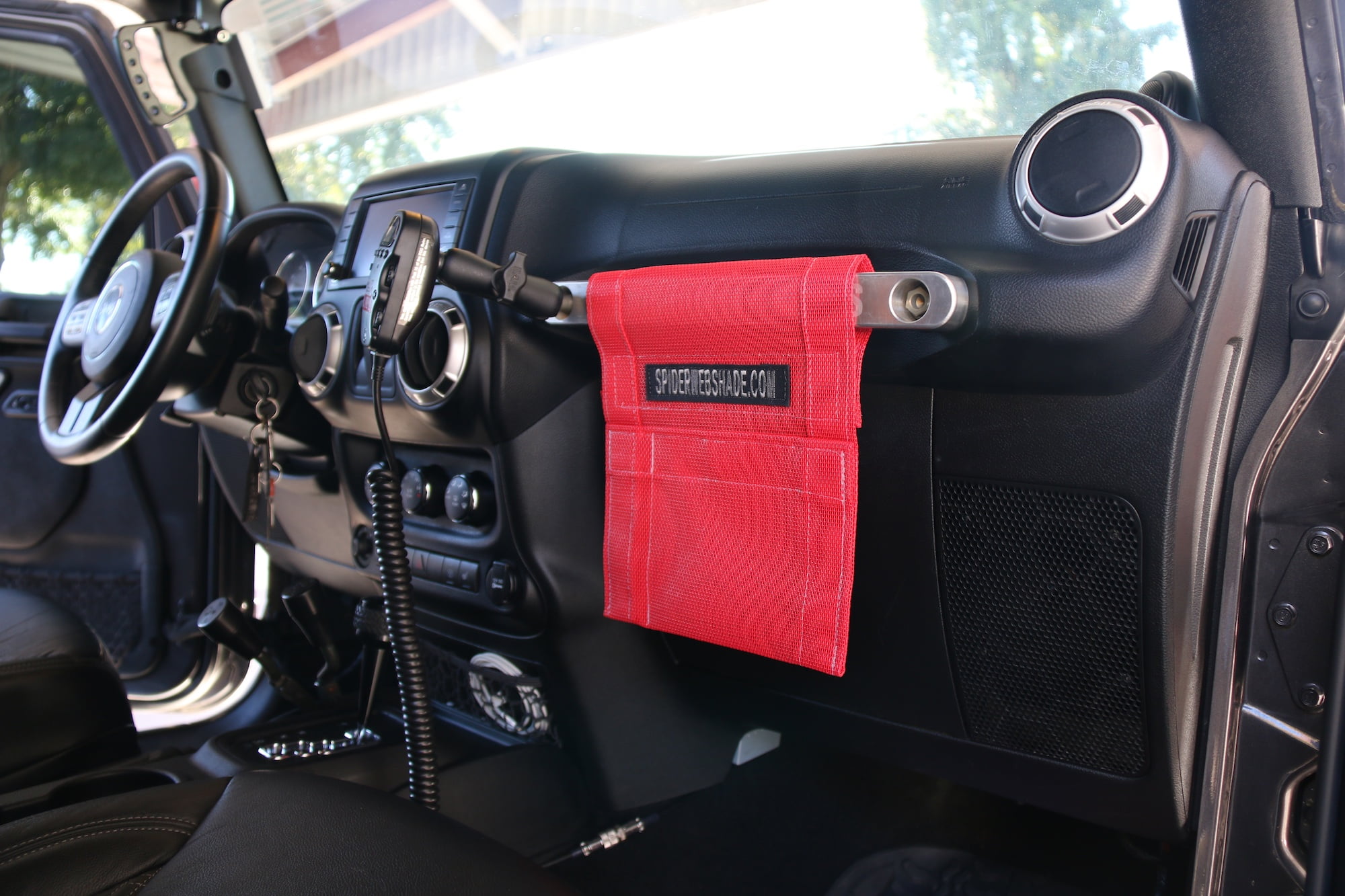 SPIDERWEBSHADE Jeep Wrangler Mesh GrabBag Passenger Accessory Storage