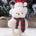 thumbnail image 5 of Bufanda de peluche de oso navideño, muñeco de oso navideño, juguete de peluche, decoración de fiesta, regalos de Navidad y Año Nuevo para niños, 5 of 5
