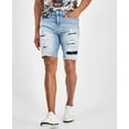 thumbnail image 2 of Guess ALCHEMY BLUE Men's Logan Slim-Fit Destroyed Denim Shorts, US 32x32, 2 of 3