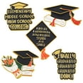 thumbnail image 1 of 5pcs Graduation Lapel Pin Graduate Enamel Pin Metal Lapel Pin Backpack Brooches, 1 of 6