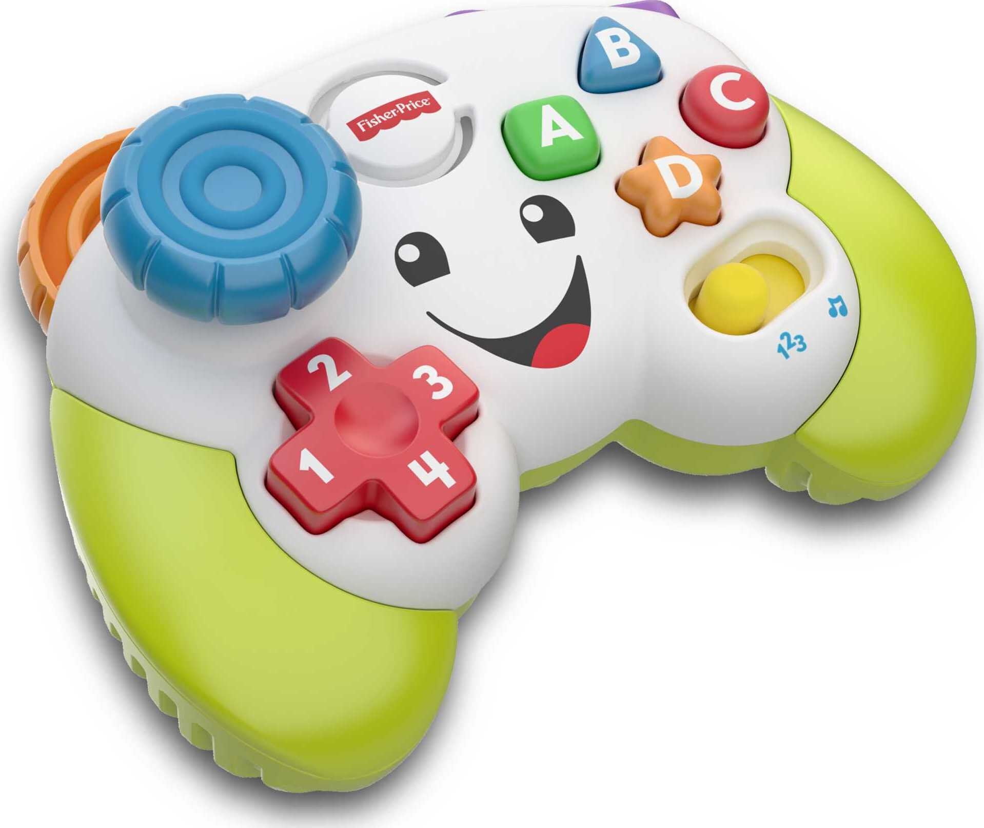 Fisher-Price Pretend Game Controller Baby Toy with Music Lights and Learning Songs, Laugh & Learn
