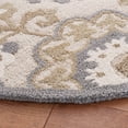 thumbnail image 4 of SAFAVIEH Blossom Beverley Floral Area Rug, Grey/Beige, 6' x 6' Round, 4 of 9
