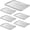 26 x18 Inch Perforated (6-Pack), variant on 6 Pack Aluminum Sheet Pan Listed Full Size 26 X 18 Inchmercial Bakery Cake Bun Baking Tray