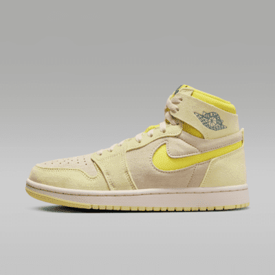 Nike Air Jordan 1 High Zoom CMFT 2 DV1305-800 Women 9.5 Citron Tint Shoes TF2195