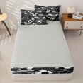 thumbnail image 4 of Homewish Football Soccer Theme Zipper Full Size Comforter Sets with Fitted Sheet and 2 Pillowcases,Kids Ball Sport Games Zipper Bedding Set For Kids Boys,Lightgray Reversible,4 Pieces, 4 of 7