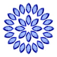 thumbnail image 1 of Uxcell 50Pcs Horse Eye Shape Rhinestones Glass Point Back Beads for Jewelry Making, Dark Blue 4x8mm, 1 of 6