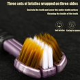 thumbnail image 3 of Tri-Head Multi-Angle Toothbrush, 3-Sided Cleaning Toothbrush for Adults (4pcs), 3 of 7