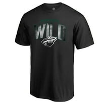 Men's Black Minnesota Wild Arch Smoke T-Shirt