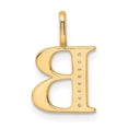 thumbnail image 3 of 10K Yellow Gold Diamond Letter B Initial Pendant (Width 9.73) (Length 15.26) - Jbsp, 3 of 5