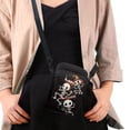 thumbnail image 4 of HELLHERO Happy Skeletons Sling Bag for Adult with Zipper Closed Crossbody Small Crossbody Bags Polyester with Adjustable Strap, 4 of 7