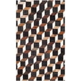 thumbnail image 2 of SAFAVIEH Studio Leather Comgan Geometric Area Rug, Brown/Ivory, 3' x 5', 2 of 5