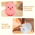 thumbnail image 2 of Lámpara De Sensor Táctil De Silicona Led Lámpara De Palmadita En Forma De Pájaro Lindo 7 Colores De Luz Lámpara De Noche Lámpara De Dormir 1200Mah Lámpara De Noche De Control Remoto Recargable Noticed HA014715-00, 2 of 7