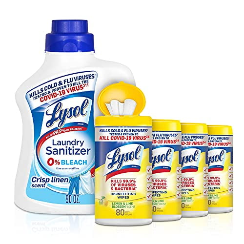 Lysol Laundry Sanitizer Additive, Crisp Linen, 90oz + Lysol