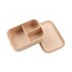 thumbnail image 3 of Lonchera Bento Box para niños y adultos, 3 compartimentos, contenedor de alimentos para viajes Beige, 3 of 9