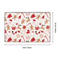 thumbnail image 2 of Shaggy Area Rug, Gingerbread Holiday Sweets Rugs for Living Room Bedroom Non Slip Door Mat Indoor Carpet Machine Washable Nursery Home Decor Floor Mats for Entryway 60x39in, 2 of 5