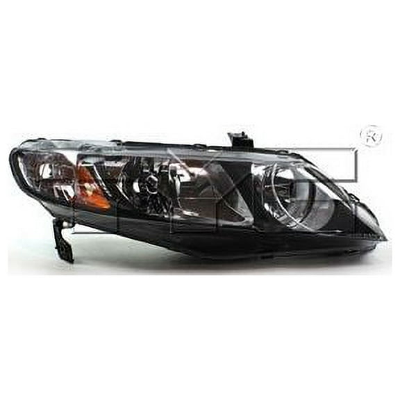 Right Headlight Assembly - Compatible with 2006 - 2011 Honda Civic Sedan 2007 2008 2009 2010