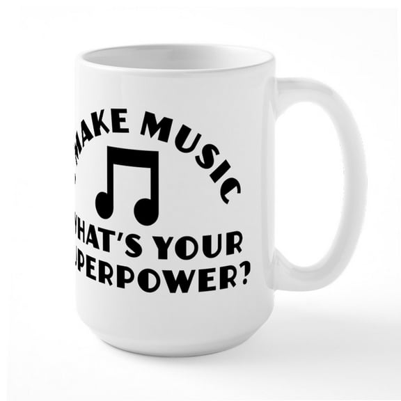 CafePress - I Make Music - 15 oz Ceramic Large White Novelty Mug