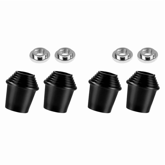 4 x Drum Spur Feet-Black