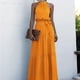 thumbnail image 2 of Vestido casual con estampado de lunares para mujer, cintura elástica, dobladillo grande, falda larga para fiestas y banquetes, 2 of 2
