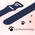 thumbnail image 2 of KOMI 2 Pack Silicone Bands Compatible with Apple Watch Band 38mm 40mm 41mm 42mm 44mm 45mm 49mm, Hollow-Out Dog Paw Design Sport Soft Strap for iWatch Ultra SE Series 9/8/7/6/5/4/3/2/1 Women Men, 2 of 6