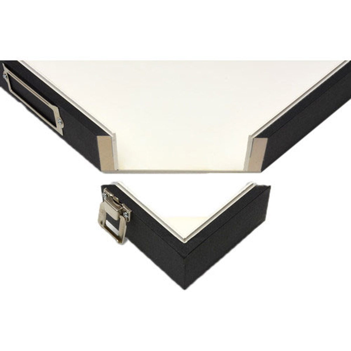 Archival Methods Museum Case 30.5x40.5x2.5" Deep, Black Buckram with White Lining