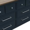thumbnail image 6 of Furniture of America Yvara Modern 6-Drawer Dresser, Blue, 6 of 7
