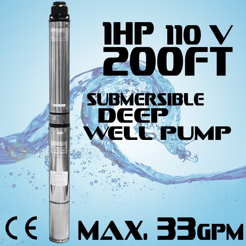xtremepowerus 4 inch 220v stainless steel submersible deep well pump