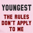 thumbnail image 2 of CafePress - Oldest Middle Youngest Rules Infant Bodysuit - Baby Light Bodysuit, Size Newborn - 24 Months, 2 of 4