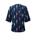 thumbnail image 7 of Post Surgery Shirts for Women Short Sleeve Funny Print Tear Away Tops with Drain Pockets Postoperative Care Tops Shoulder Surgery Shirts for Women Adaptive Clothing, 7 of 7
