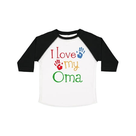 

Inktastic I Love My Oma Grandchild Gift Gift Toddler Boy or Toddler Girl T-Shirt
