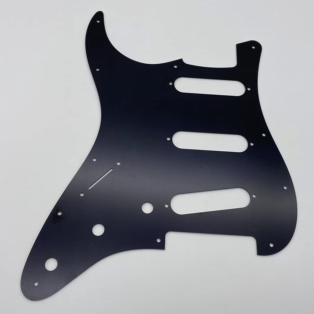 SSS 11 Hole Electric Guitar Pickguard Aluminum Anodized Modern Style for Fender Stratocaster US/Mexico Made Standard  Modern Style Guitar