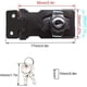 thumbnail image 3 of Cerradura de metal negro, dispositivo de bloqueo de puerta con llave para puertas delanteras, para cerraduras de refugio, armarios, cajas, muebles Feliz Sencillez, 3 of 5