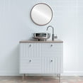 thumbnail image 3 of Miroir Rond Encadré Singapore - Cerisier Noir - 19 Pouces x 19 Pouces, 3 of 7