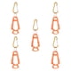 thumbnail image 4 of 5 piezas de abrazaderas para guantes de exterior, gancho multiusos para construcción al aire libre Naranja, 4 of 9