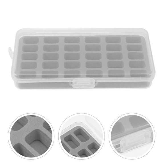 PBPBOX 1Set Sewing Thread Storage Box Grey Plastic for Adults and Sewing Enthusiasts