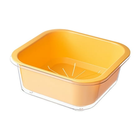 

SSBSM 1 Set Drain Basket Multifunctional High Capacity Kitchen Tools Double Layer Vegetable Cleaning Colander for Home