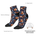 thumbnail image 6 of Fuzoiu Cute Foxes Print Adult Socks, Crew Moisture-wicking Socks, Unisex Cushion Crew Socks,Casual Sports Ankle Socks, 6 of 7
