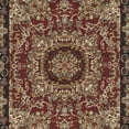 thumbnail image 7 of Ox Bay Aura 5'2" x 7'2" Red/Beige Medallion Performance Adult Indoor Area Rug, 7 of 7