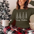 thumbnail image 7 of Christmas Shirts for Women Funny Merry Christmas Graphic T Shirts V Neck Long Sleeve Xmas Tops Blouse, 7 of 7