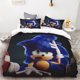 thumbnail image 3 of Funda nórdica 3D exquisita caricatura Sonic Anime patrón impresión digital juego de cama edredón cama jóvenes niños niñas niños regalo, 3 of 5