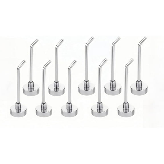 10pcs Magnetic Hooks, 1.1lb  Heavy Duty Magnets Hook, 3 Inch Long Magnetic Cruise Hook for Hanging, Large Metal Magnetic Hooks for Cabins,Grill,Fridge,Refrigerator,Whiteboard,Kitchen,Coat,Wall,Door