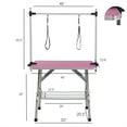 thumbnail image 3 of Miniyam 46" Folding Dog Pet Grooming Table, Weight Capacity: 300lbs, Pink, 3 of 8
